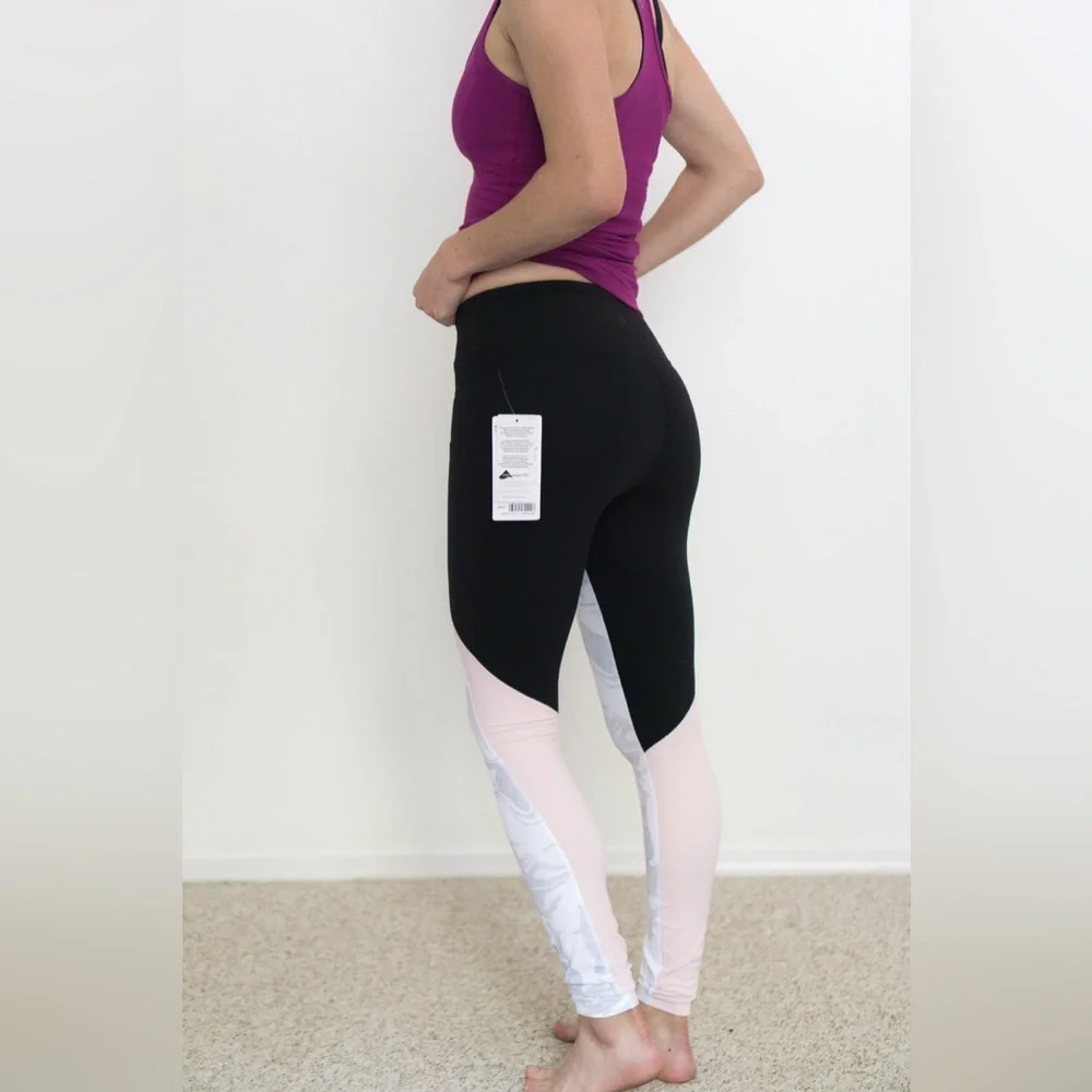 Athleta Powervita Marble Salutation leggings Size S - Picture 2 of 9